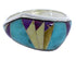 Multicolor Southwest Sterling Silver Ring Size 6 EX50501
